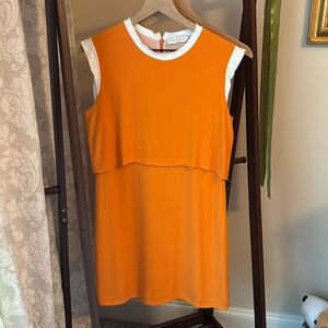 SANDRO orange shift dress